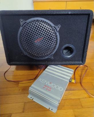 subwoofer e amplificatore Kenwood