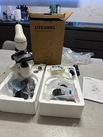 Microscopio biologico 40x 2000x con accessori