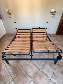 Rete letto matrimoniale regolabile