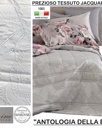 BLUMARINE quilt copriletto matrimoniale SWAROVSKI