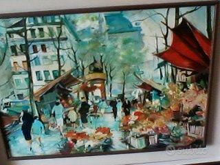 Quadro con dipinto Olio su Tela 89 x 69