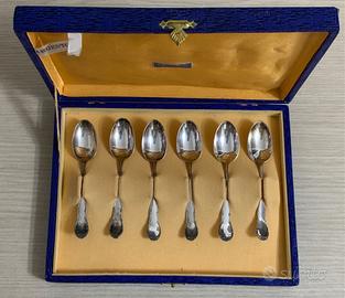 Collezionismo: 6 cucchiaini argento 800 anni '50