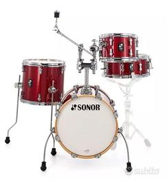 Sonor Aqx Jungle set red moon sparkle
