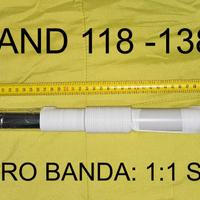 Antenna tubo tipo EH per banda aerea 118 - 138 MHz