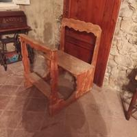 antica panca da chiesa 