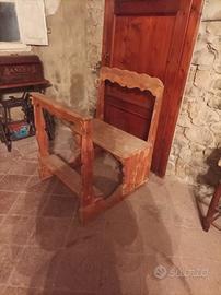 antica panca da chiesa 