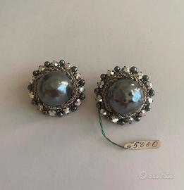 Orecchini a Clip Vintage - Nuovo con Cartellino