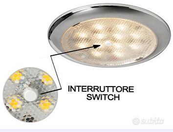 Plafoniere LED inox e luci di cortesia per barche