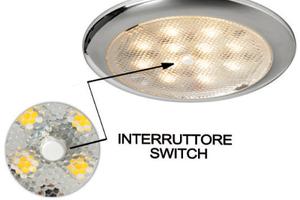 Plafoniere LED inox e luci di cortesia per barche