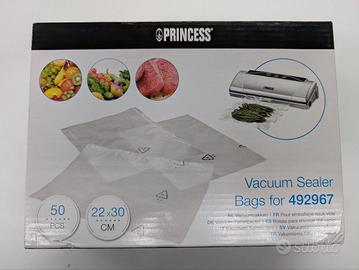 Princess 492967 Sacchetti per Sottovuoto 50 pezzi