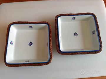 coppia di ciotole in ceramica 