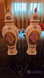 Coppia Vasi Potiche Limoges – Porcellana Francese