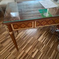 SCRITTOIO  ANTICO INTARSIATO  120X60