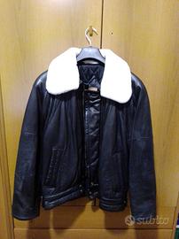 Giubbotto in pelle trapuntato