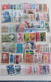 Raccolta di 1200 francobolli di vari Paesi