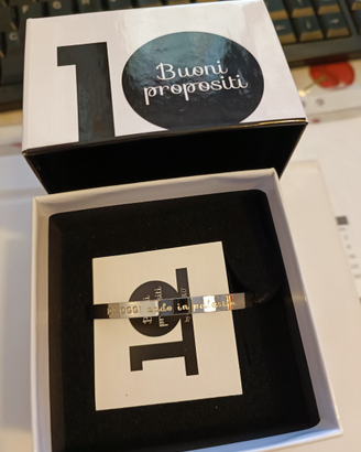 Braccialetto rigido 10 Buoni Propositi