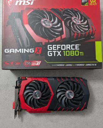 GTX 1080 Ti 11GB MSI Gaming X – Perfetta + Scatola