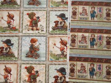 2 Tessuti cotone 100%. Bambini. Giordano Studios.