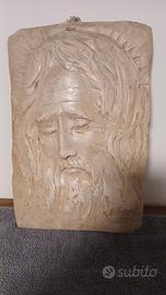 Bassorilievo volto di Cristo