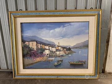 Quadro - Paesaggio sul lago