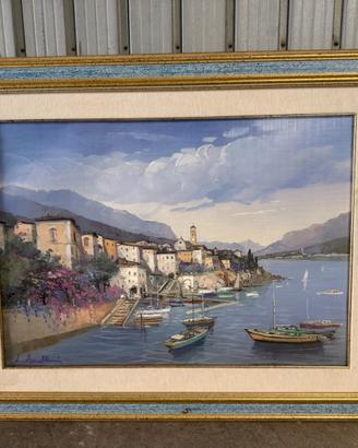Quadro - Paesaggio sul lago