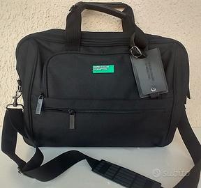 Borsa valigetta Benetton da viaggio nera
