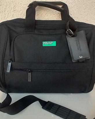 Borsa valigetta Benetton da viaggio nera