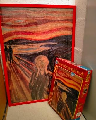 Coppia di puzzle 1000 pezzi con cornici
