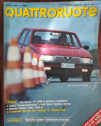 quattroruote alfa 75