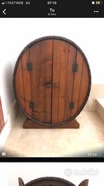 Credenza botte mobile bar in massello