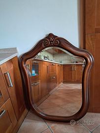 Specchio cornice noce nazionale