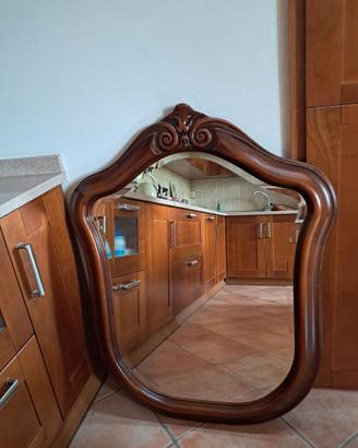 Specchio cornice noce nazionale