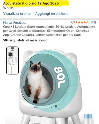 Lettiera autopulente