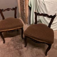 2 sedie anni 60, schienale basso