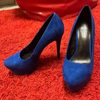 Décolleté Primadonna pelle scamosciata blu