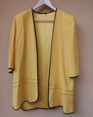 Cardigan leggero giallo Made in Italy - Taglia 46