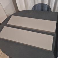 coppia mensole laccato grigio