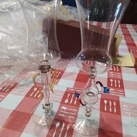 bicchieri esposizione vetro soffiato.