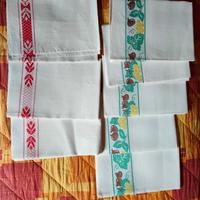 n. 8 asciugamani strofinacci cucina da rifinire 