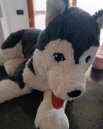 Peluche IKEA Husky bianco e nero
