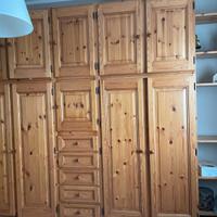 mobile stile tirolese componibile, letto e comó