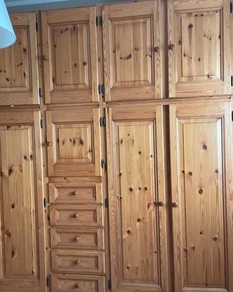 mobile stile tirolese componibile, letto e comó