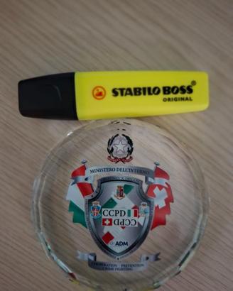 crest in vetro, del Ministero dell'Interno