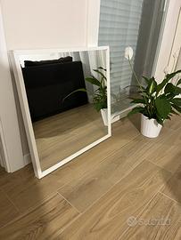 Specchio con cornice bianca Nissedal Ikea