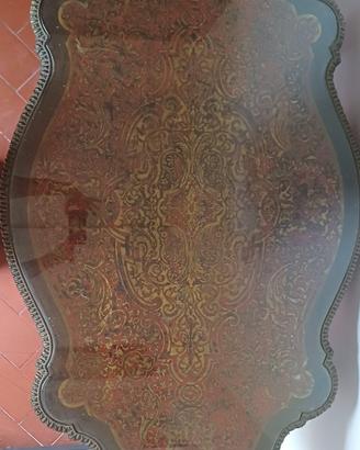 elegante tavolo in stile francese boulle