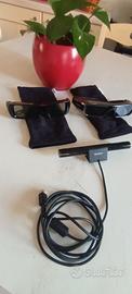 KIT OCCHIALI 3D + TRASMETTITORE DI SINCRONIZZAZION
