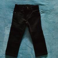 Pantaloni bimbo in velluto nero 