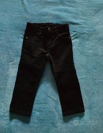 Pantaloni bimbo in velluto nero 