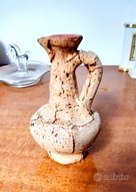 BROCCA IN SUGHERO E TERRACOTTA VASO VERSATOIO