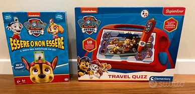 Paw Patrol Travel Quiz e Essere o Non essere